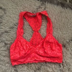 Free people pink bralette